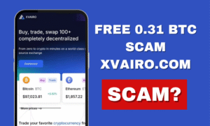 Xvairo.com Review || Free 0.31 BTC Scam or Legit?