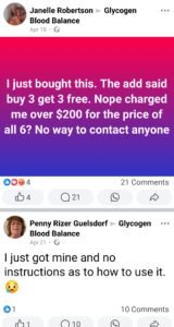 Glycogen Blood Balance reviews on Facebook 